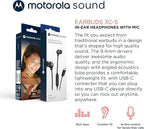 USB-C Stereo In-ear Wired Headphones with Microphone