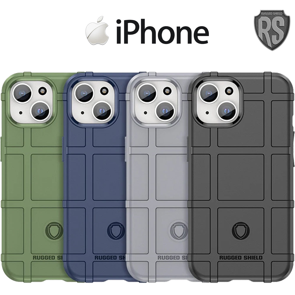Rugged Shield Branded Solid Color TPU Cases for all Apple iPhone Models