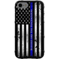 Blessed are the Peacemakers Thin Blue Line Reversed Custom Printed Android & Apple Phone Case Design
