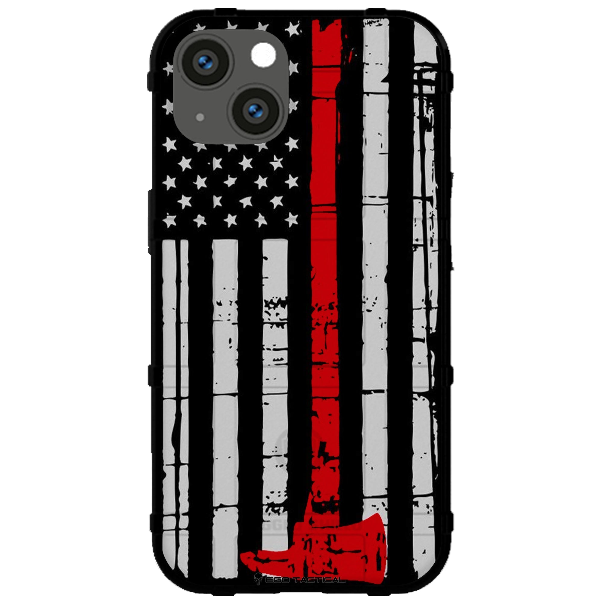 US American Flag Thin Red Line Fireman's Axe Custom Printed Android & Apple Phone Case Design