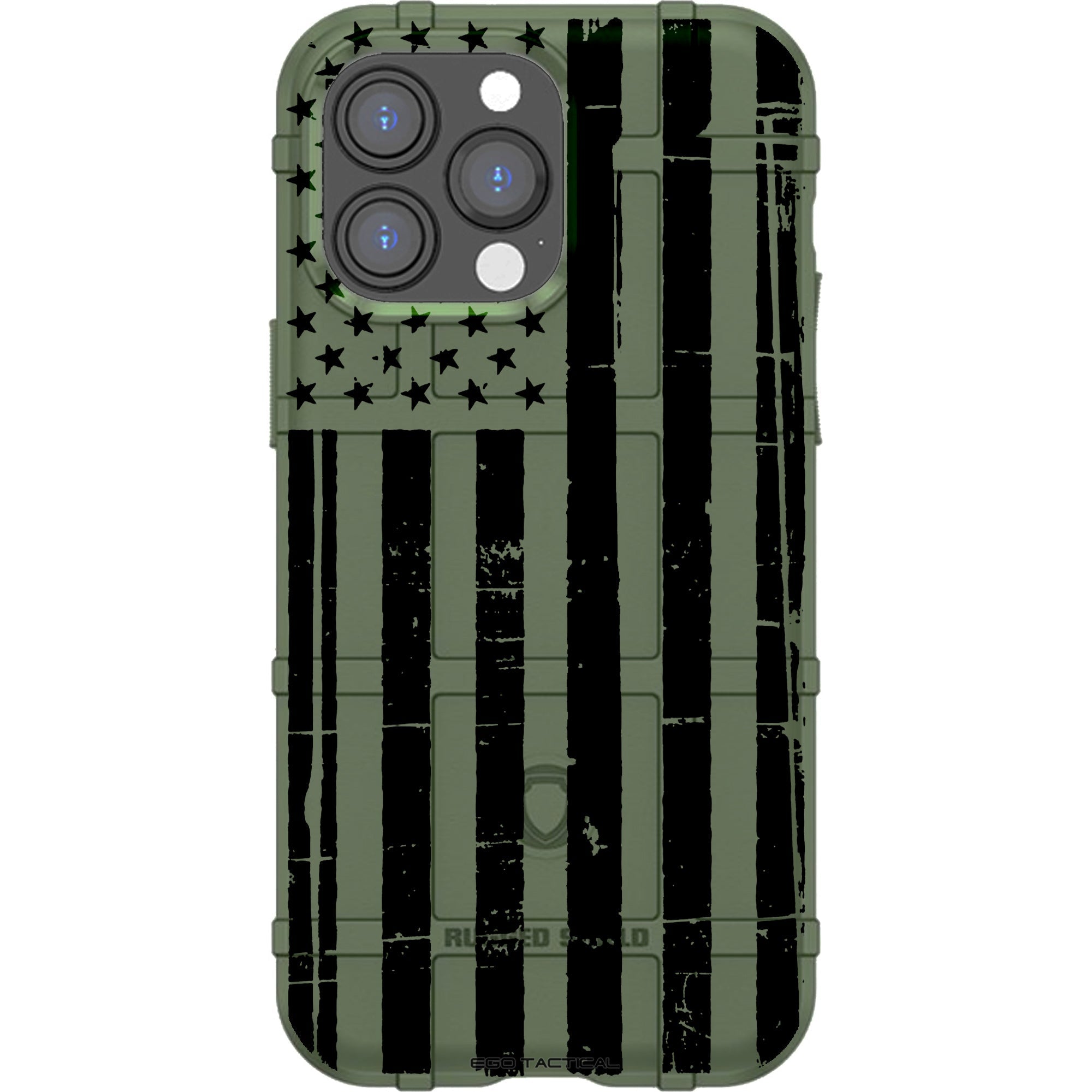 Reversed Weathered Assaulting Forward Black US American Flag Print Custom Printed Android & Apple Phone Case Design