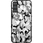 Black Grey White Snow Camouflage Custom Printed Android & Apple Phone Case Design