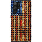 4th of July American Freedom Bullets, Shotgun Shells U.S. Flag Custom Printed Android & Apple Phone Case Design