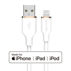 5-Foot Length USB Fast Charging Data Cable USB-A to Lightning (MFI Certified)